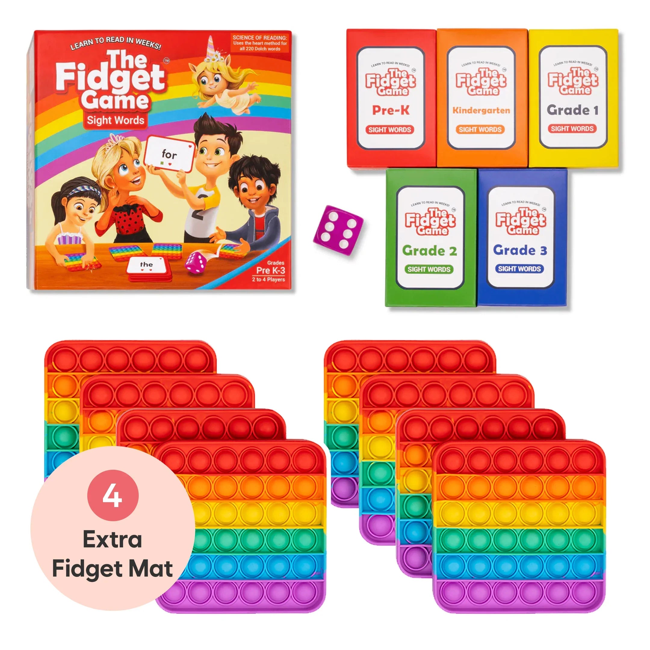 The Fidget Game: Sight Words Edition Extra SpadezStore