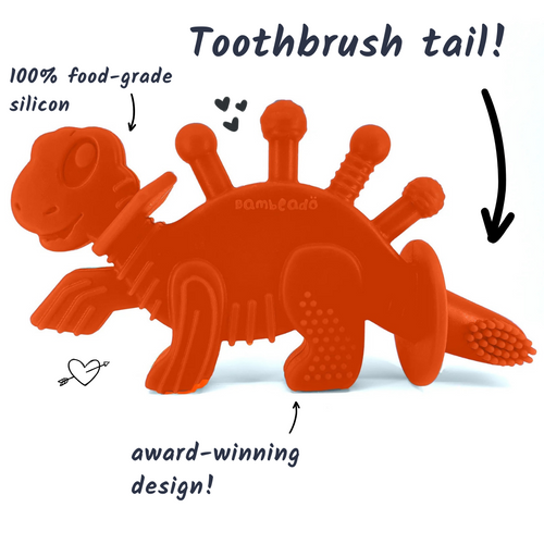 Bambeado Dibly the Dino-Sore-No-More - Orange SpadezStore