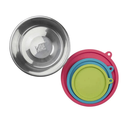 Messy Mutts Dog Bowl and Lid Set 6 Cup 6 Pack SpadezStore