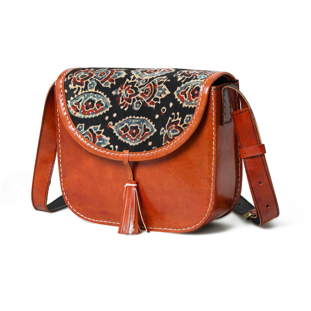 Classy Leather Bags Astounding Ajrakh Ethnic Satchel SpadezStore