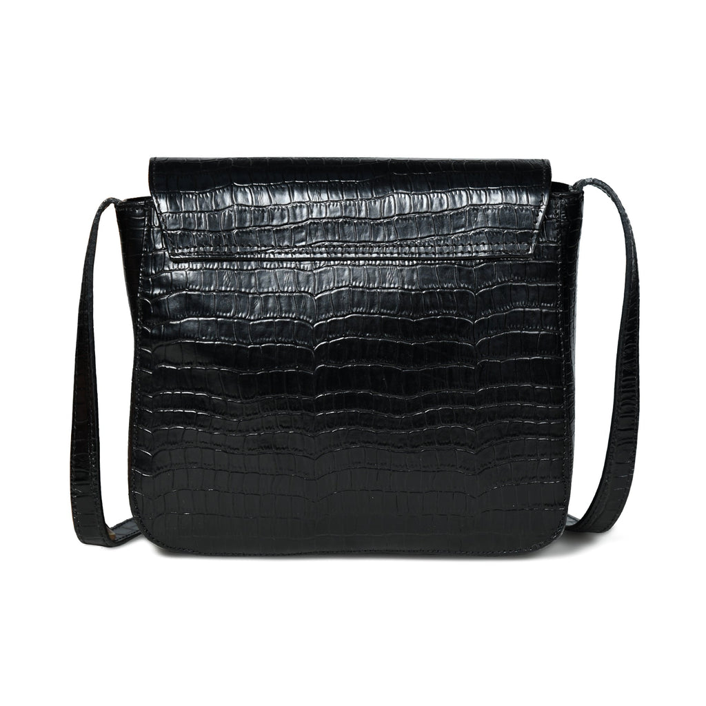 Diva Black Croco Sling Bag SpadezStore