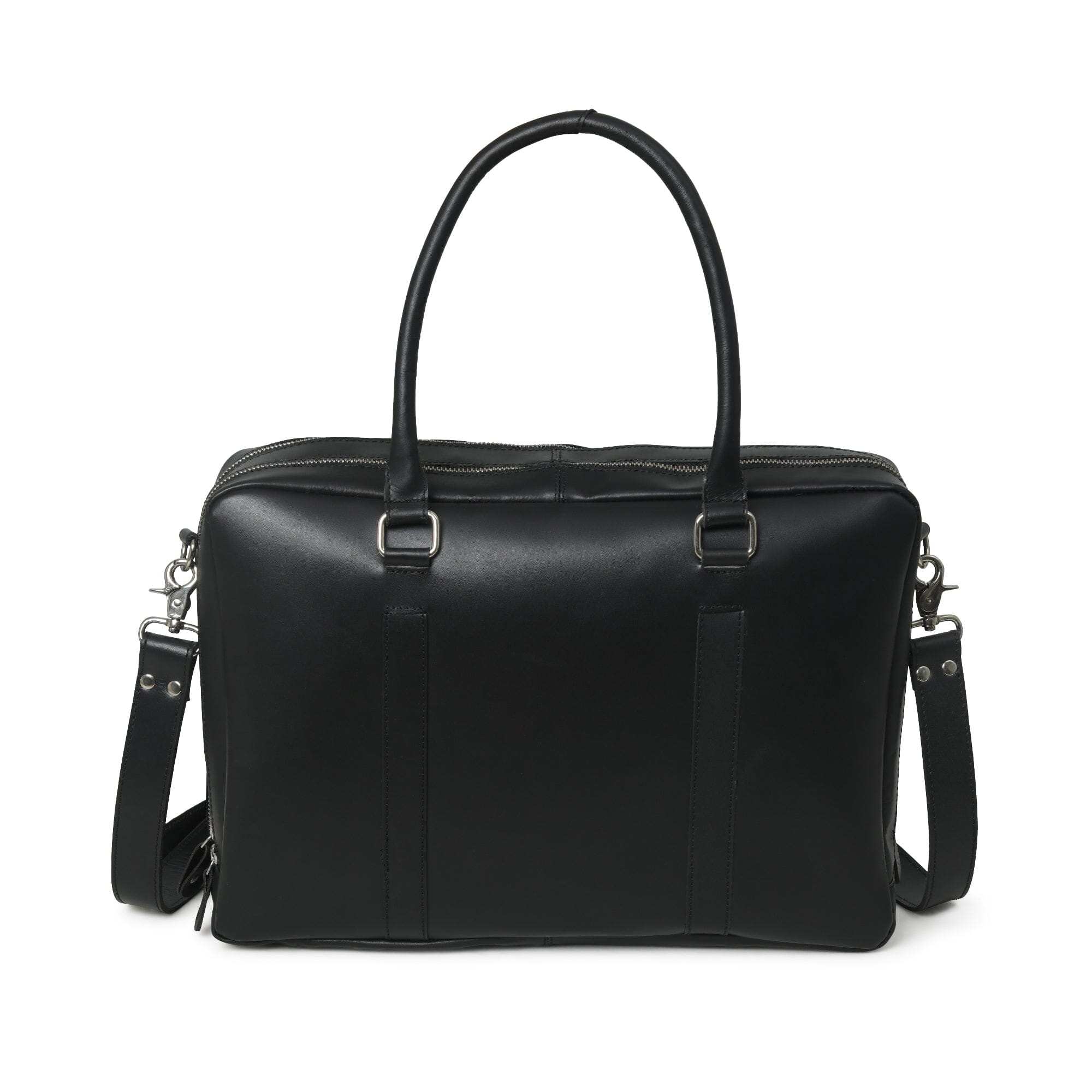 Classy Leather Bags Dixon Black Buffalo Leather Laptop Briefcase SpadezStore