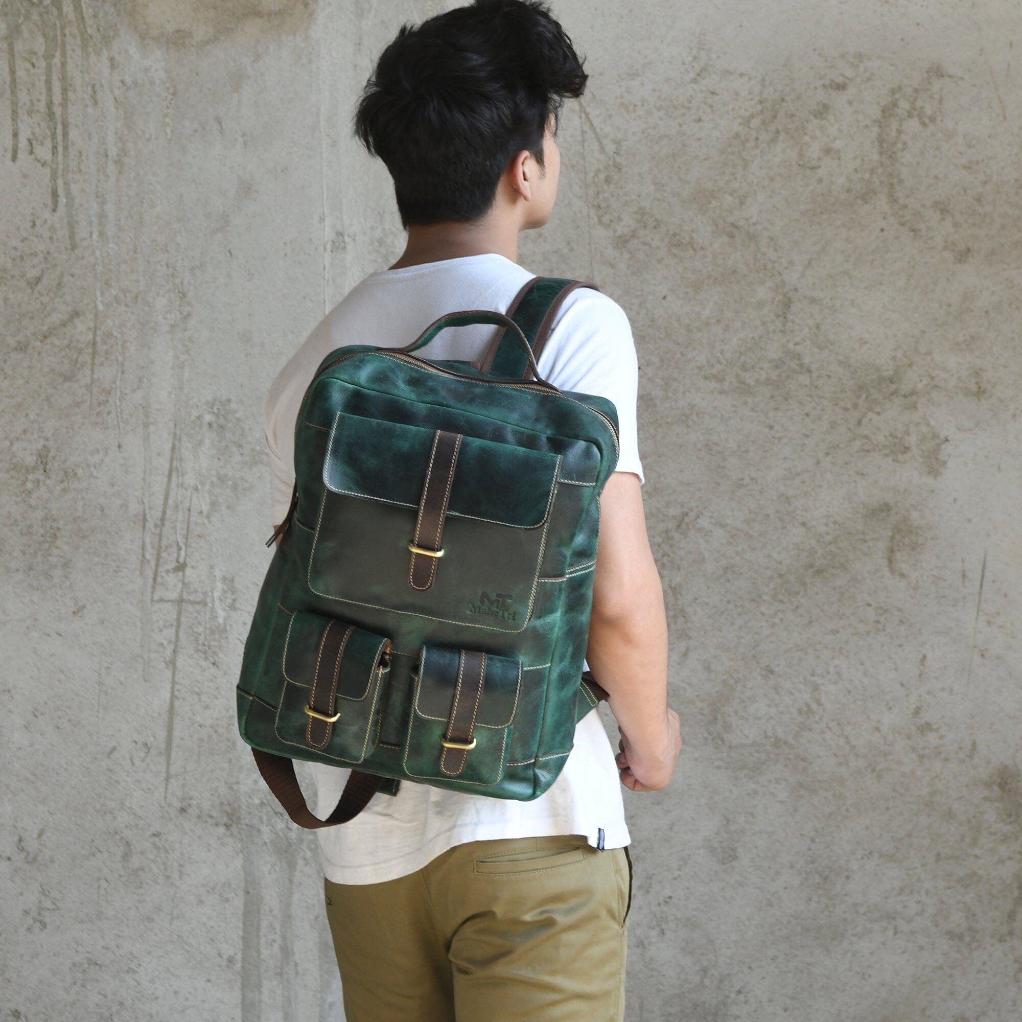 Classy Leather Bags Greenfield Leather Backpack