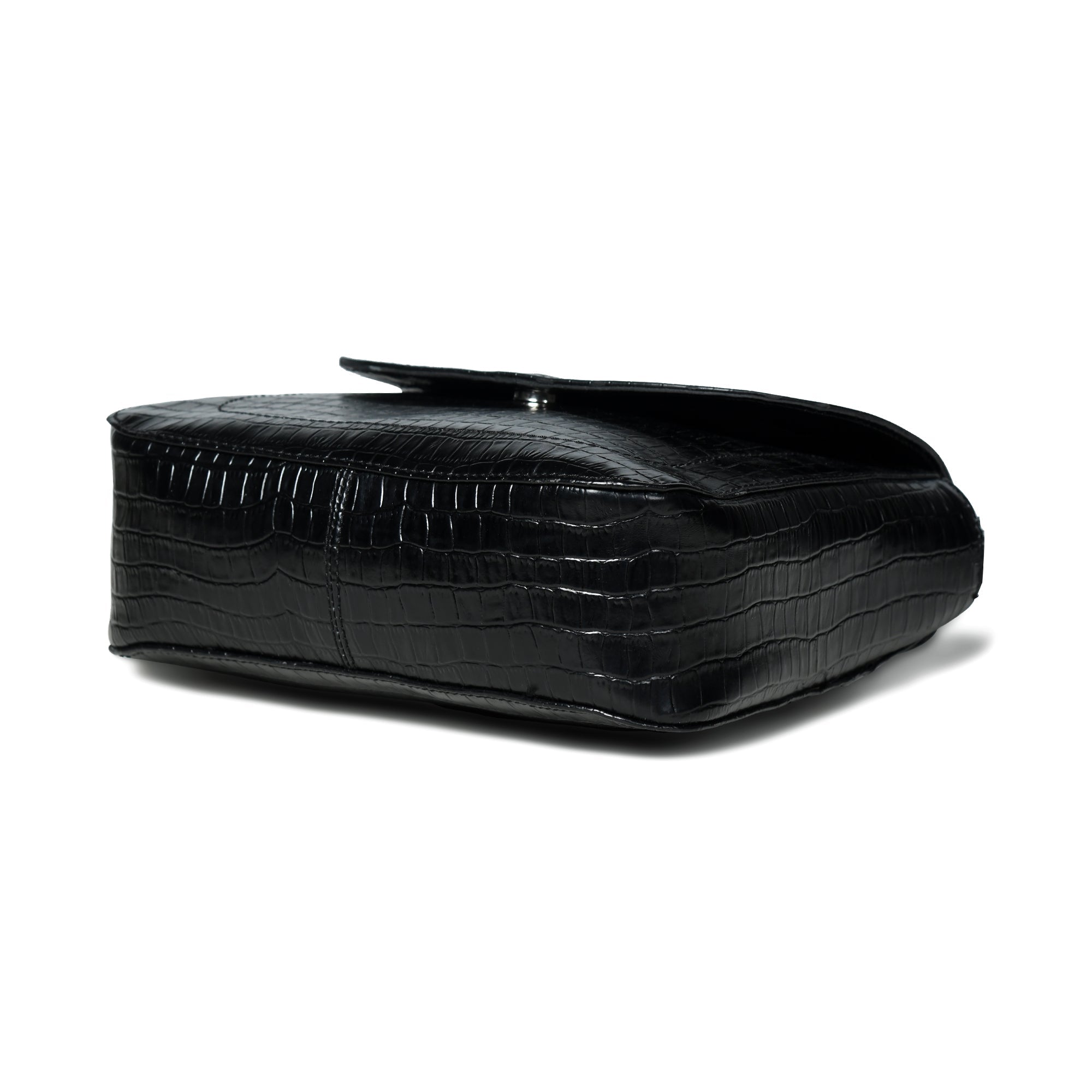 Diva Black Croco Sling Bag SpadezStore