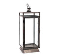 Black Metal Lantern 20.5"H SpadezStore