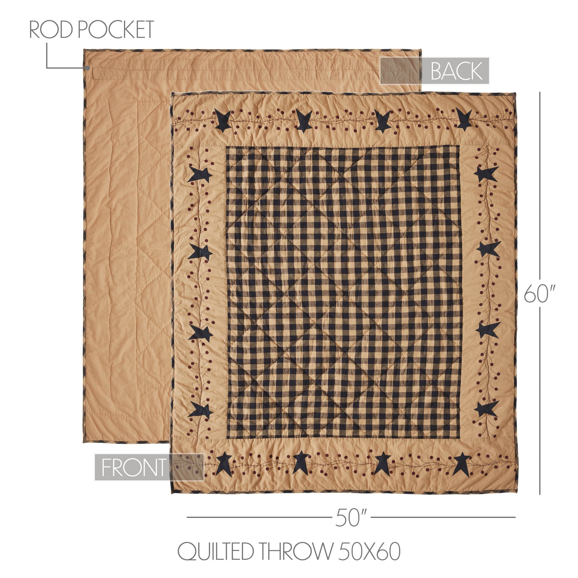 Pip Vinestar Quilted Throw - Thumbnail 5