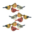 Realistic Painted Tabletop Bird Figurine Set of 12 SpadezStore