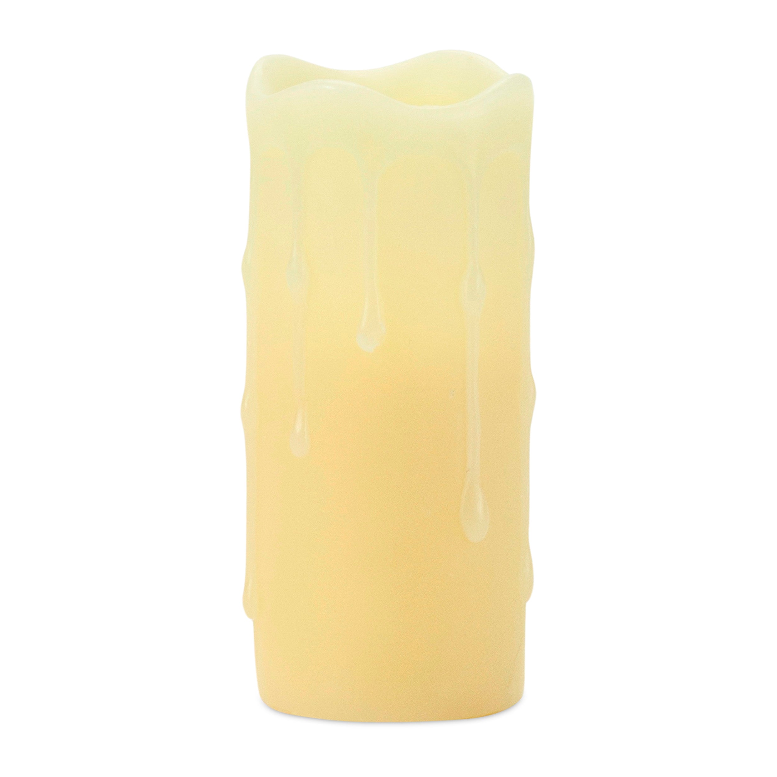 LED Dripping Wax Pillar Candles Set of 6 SpadezStore