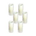 LED Dripping Wax Pillar Candles Set of 6 SpadezStore