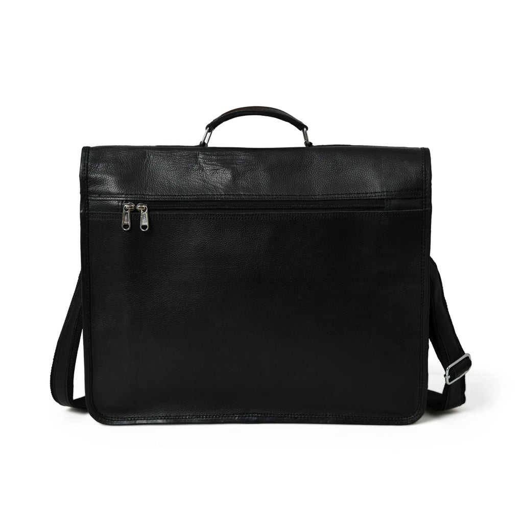 Classy Leather Bags Shadow Silver Black Messenger Bag SpadezStore