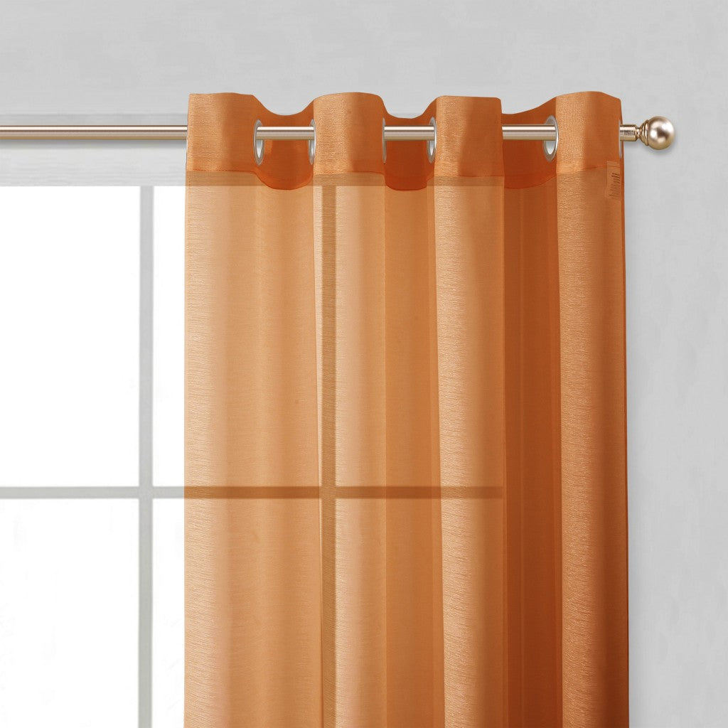 Set of Two 84" Rust Solid Modern Window Panels SpadezStore