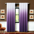 Set of Two 84" Purple Ombre Window Curtain Panels SpadezStore