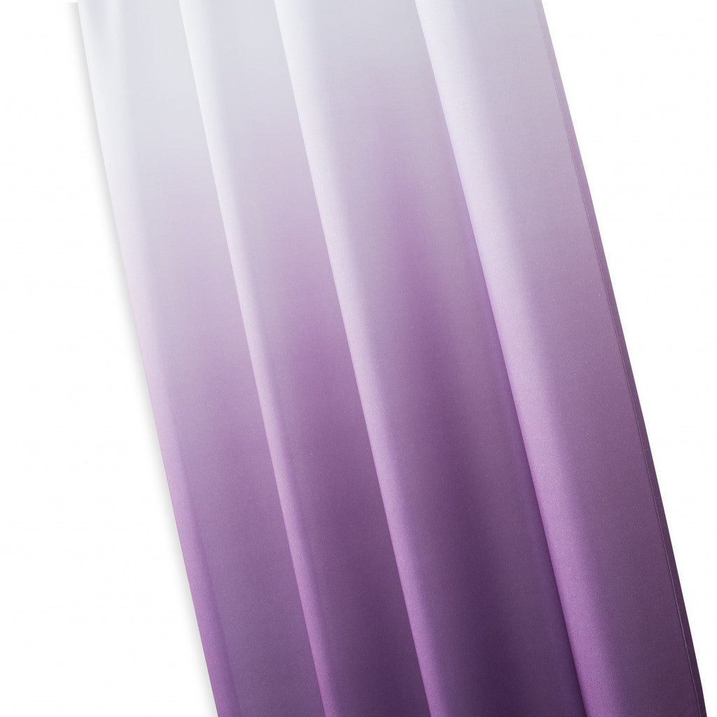 Set of Two 84" Purple Ombre Window Curtain Panels SpadezStore