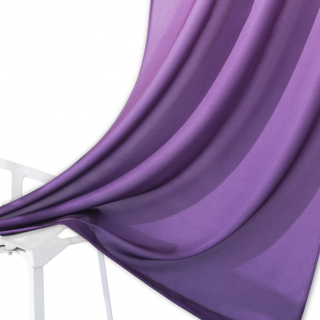 Set of Two 84" Purple Ombre Window Curtain Panels SpadezStore