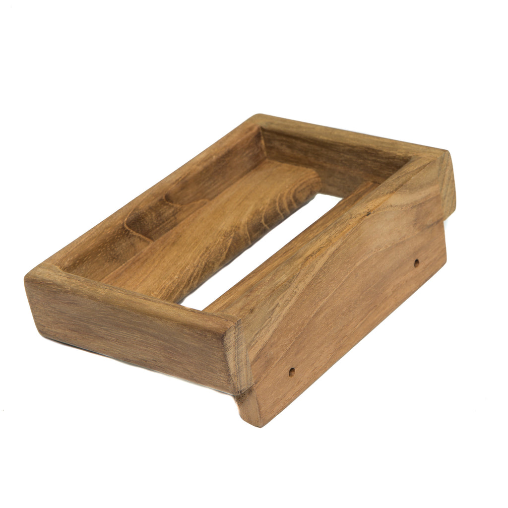 Traditional Solid Teak Wall Mount Soap Dish SpadezStore