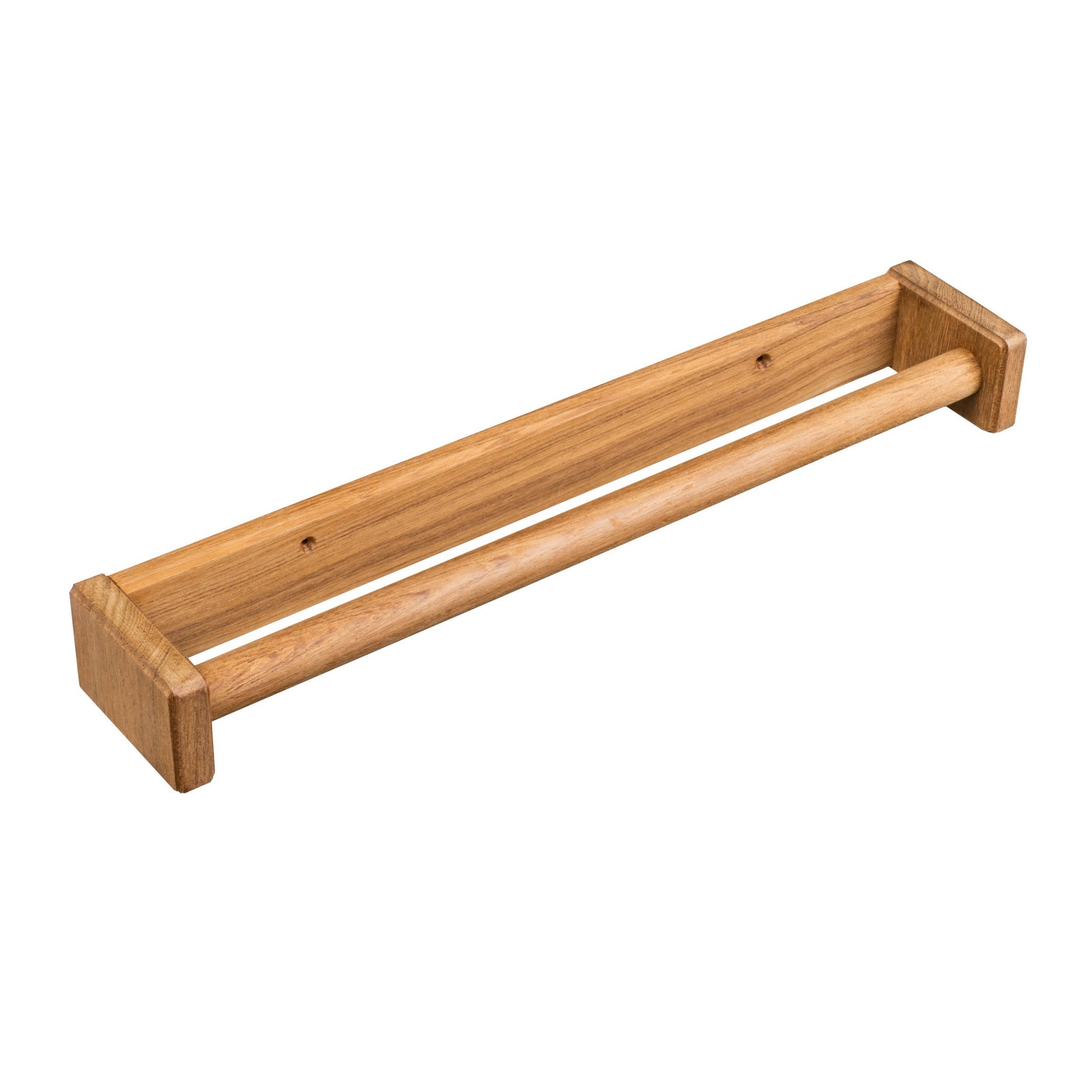 16" Traditional Solid Teak Towel Bar SpadezStore