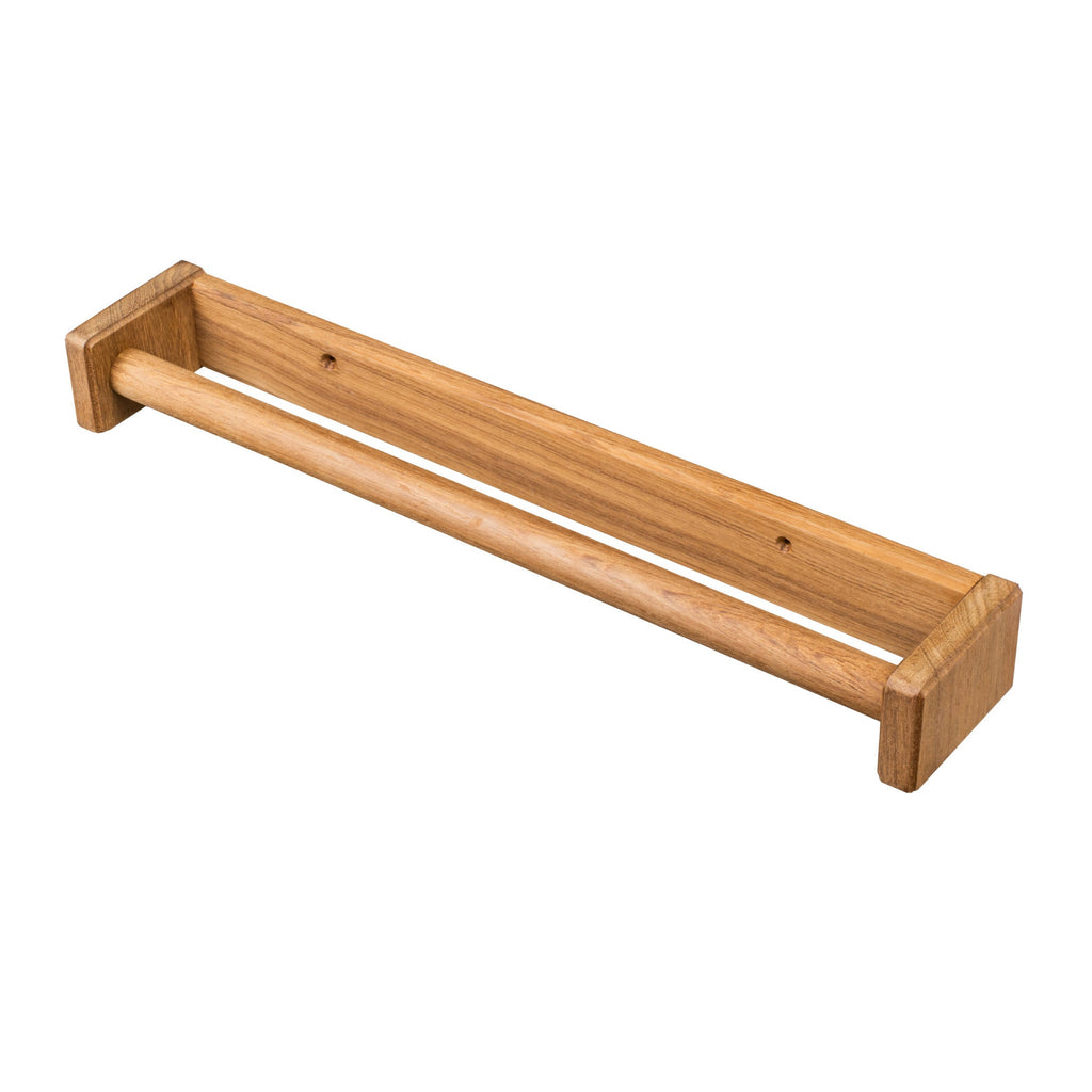 16" Traditional Solid Teak Towel Bar SpadezStore