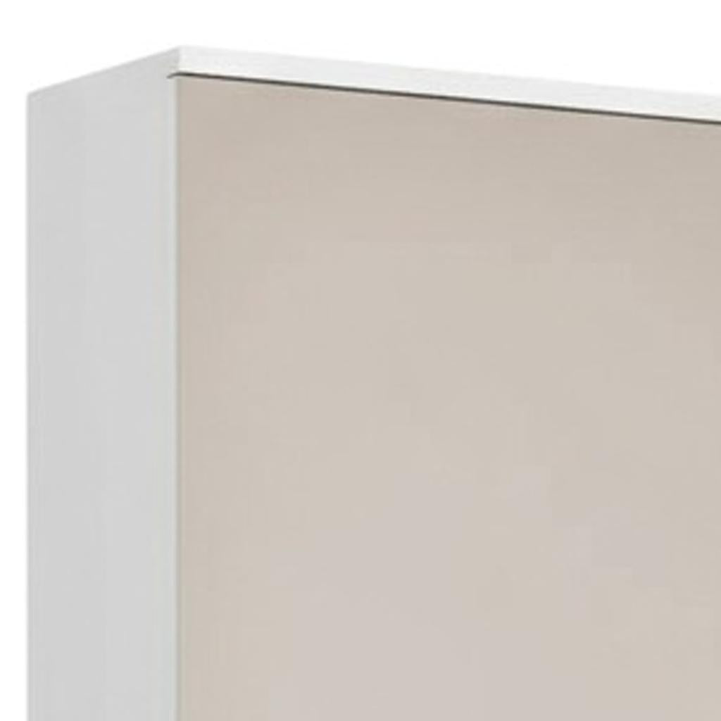 White Ten Pair Wall Mounted WoodShoe Rack