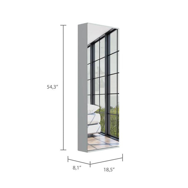 White Ten Pair Wall Mounted WoodShoe Rack