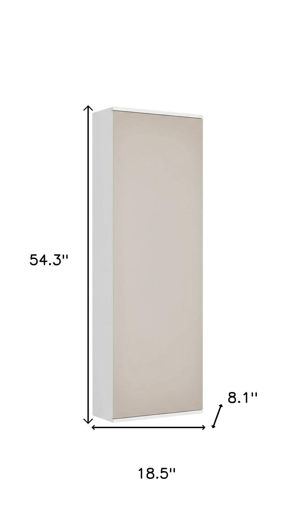 White Ten Pair Wall Mounted WoodShoe Rack