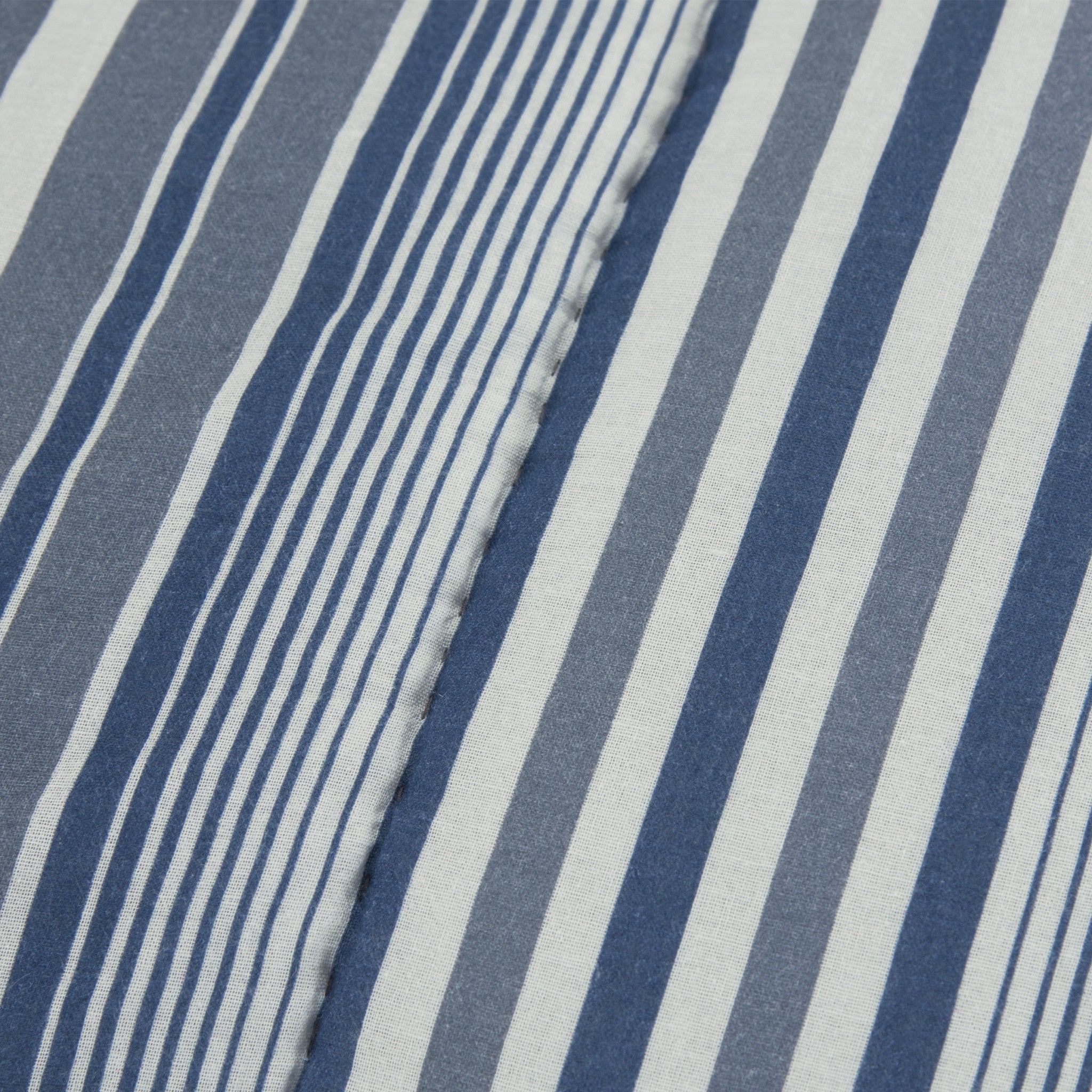 Blue And White Striped King Quilt SpadezStore