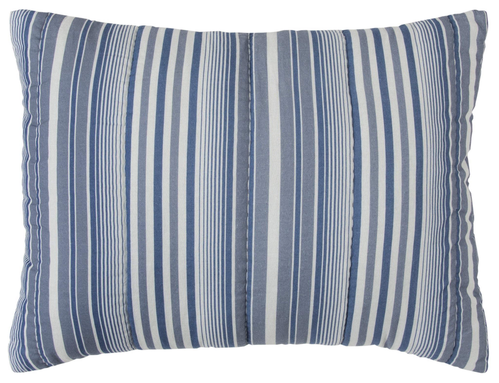 Blue And White Striped King Quilt SpadezStore