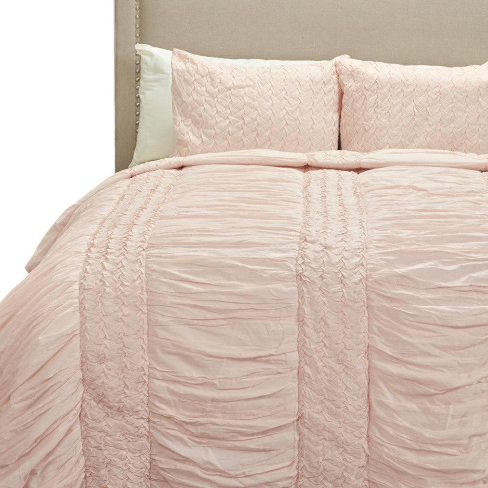 Pink Geometric King Quilt SpadezStore