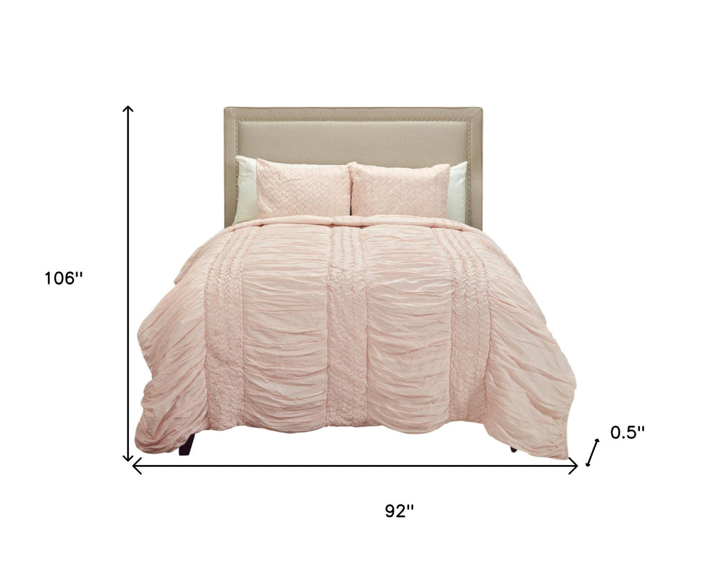 Pink Geometric King Quilt SpadezStore