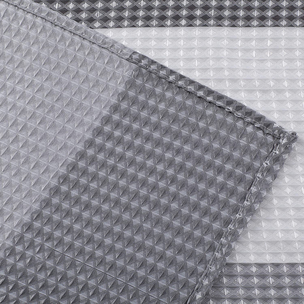 72" White and Gray Striped Shower Curtain