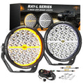 Auxbeam RAY-L Series | 9 Inch 318W 34180LM Dual DRL Offroad LED Driving Lights SpadezStore