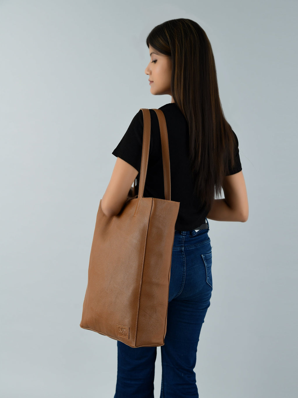 Classy Leather Bags Café Chic Women's Leather Tote Bag SpadezStore