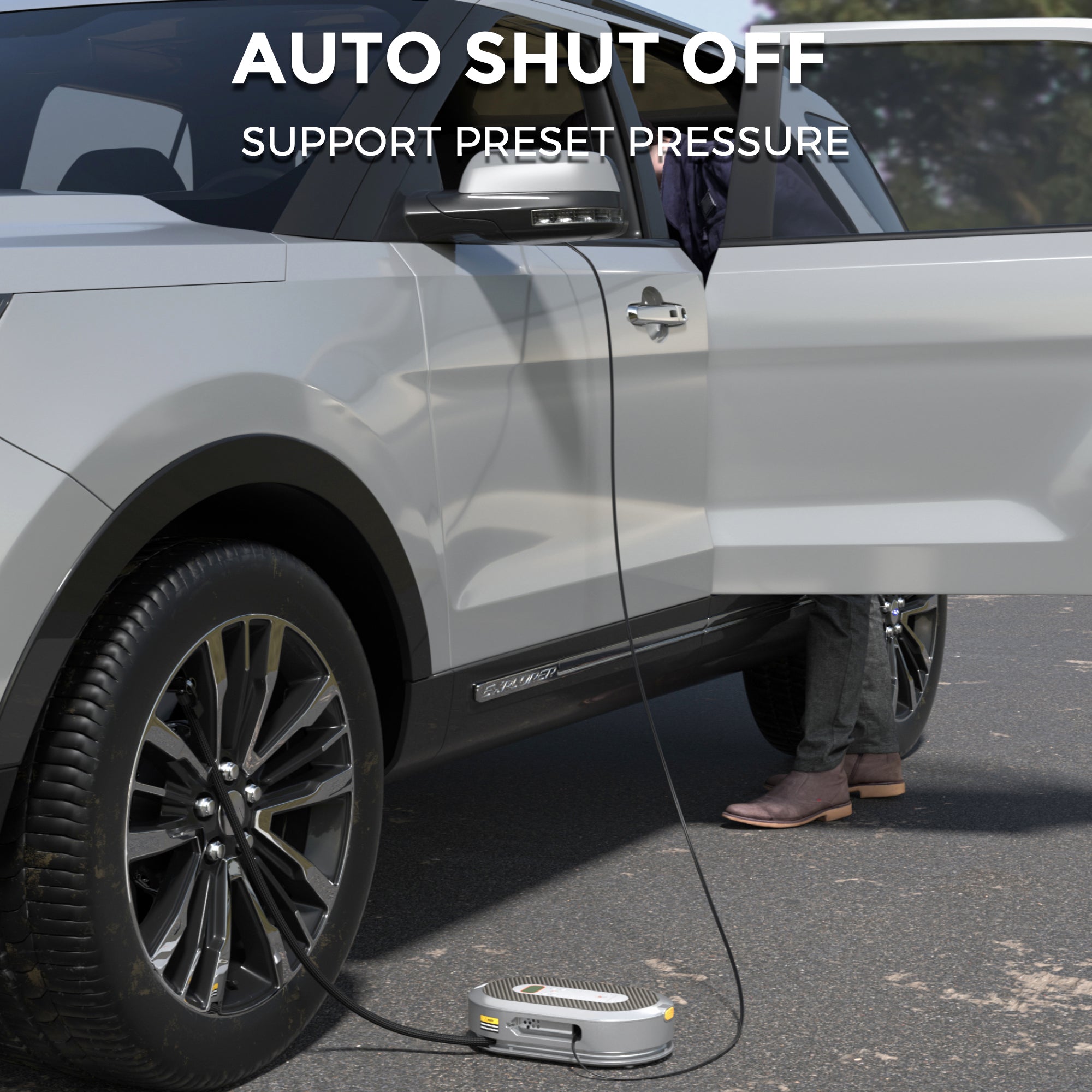 Giraffe Tools Retractable Car Tire Inflator SpadezStore