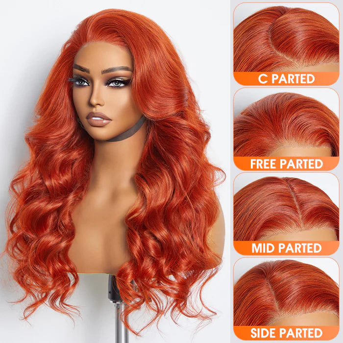 Body Wave 13 x 4" Orange Lace Front Wig 24" SpadezStore