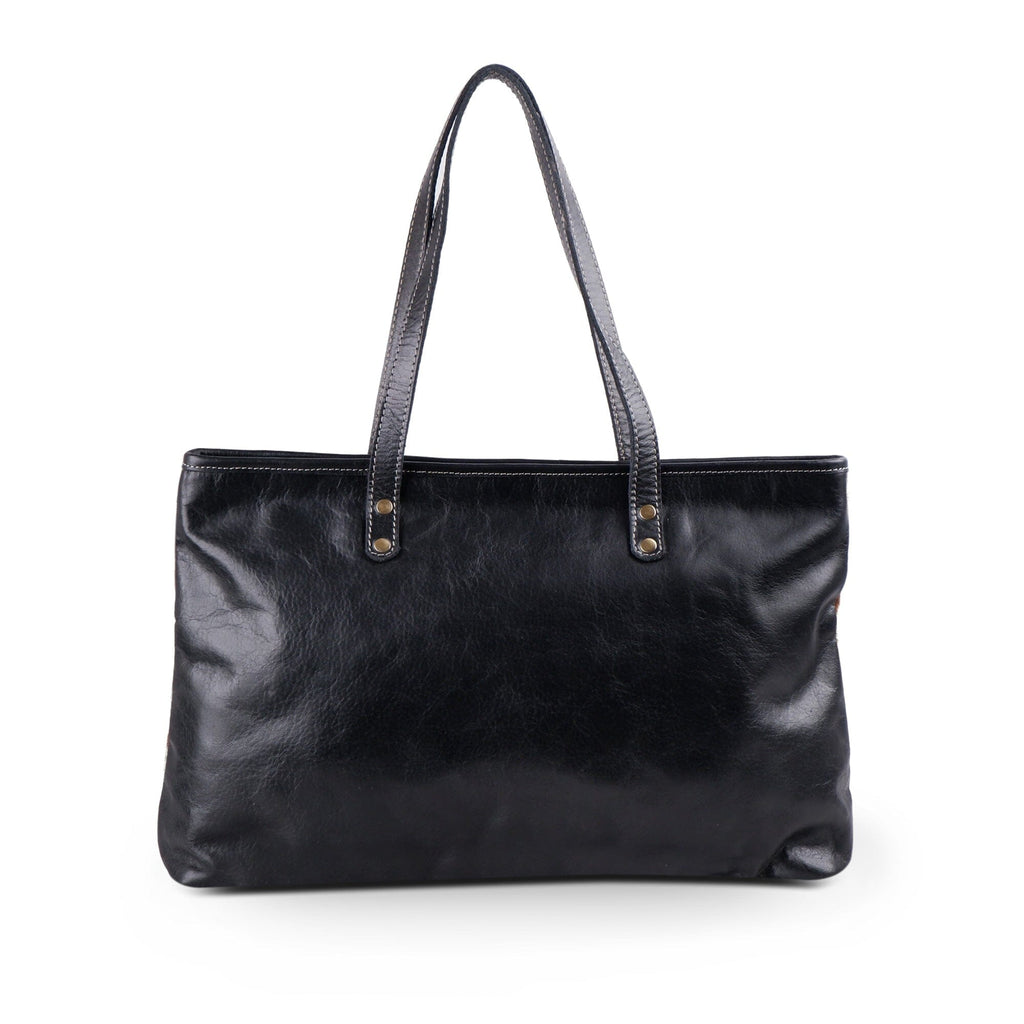 Classy Leather Bags Blake Cowhide Tote Bag SpadezStore