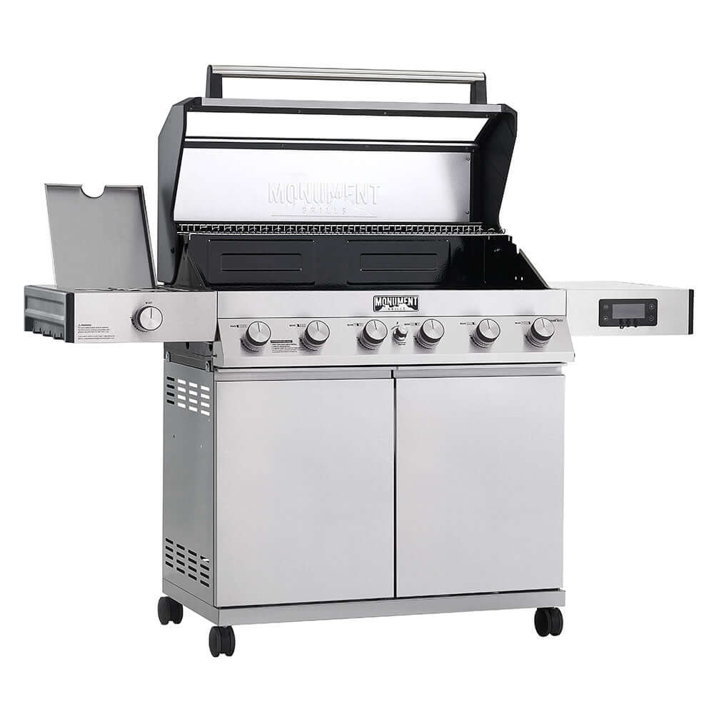 Monument Grills Denali 605 | Stainless Smart Tech Natural/Propane Gas Grill SpadezStore