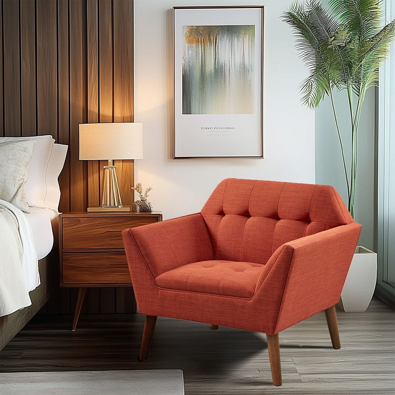 Ink+Ivy Newport Wide Mid-Century Modern Lounge Chair SpadezStore