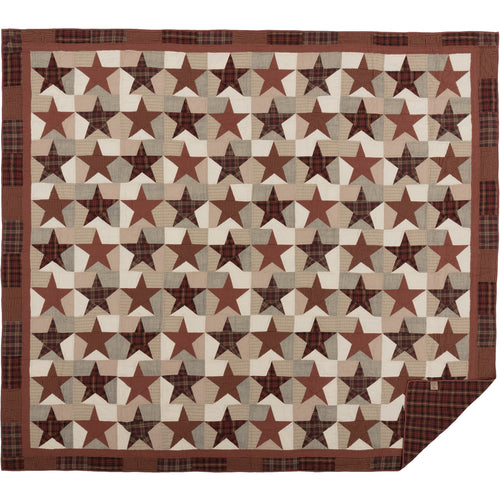 Abilene Star California King Quilt 130Wx115L SpadezStore