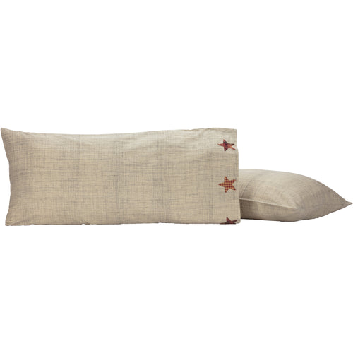 Abilene Star King Pillow Case Set of 2 21x40 SpadezStore