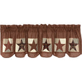 Abilene Patch Block and Star Valance 20x72 SpadezStore