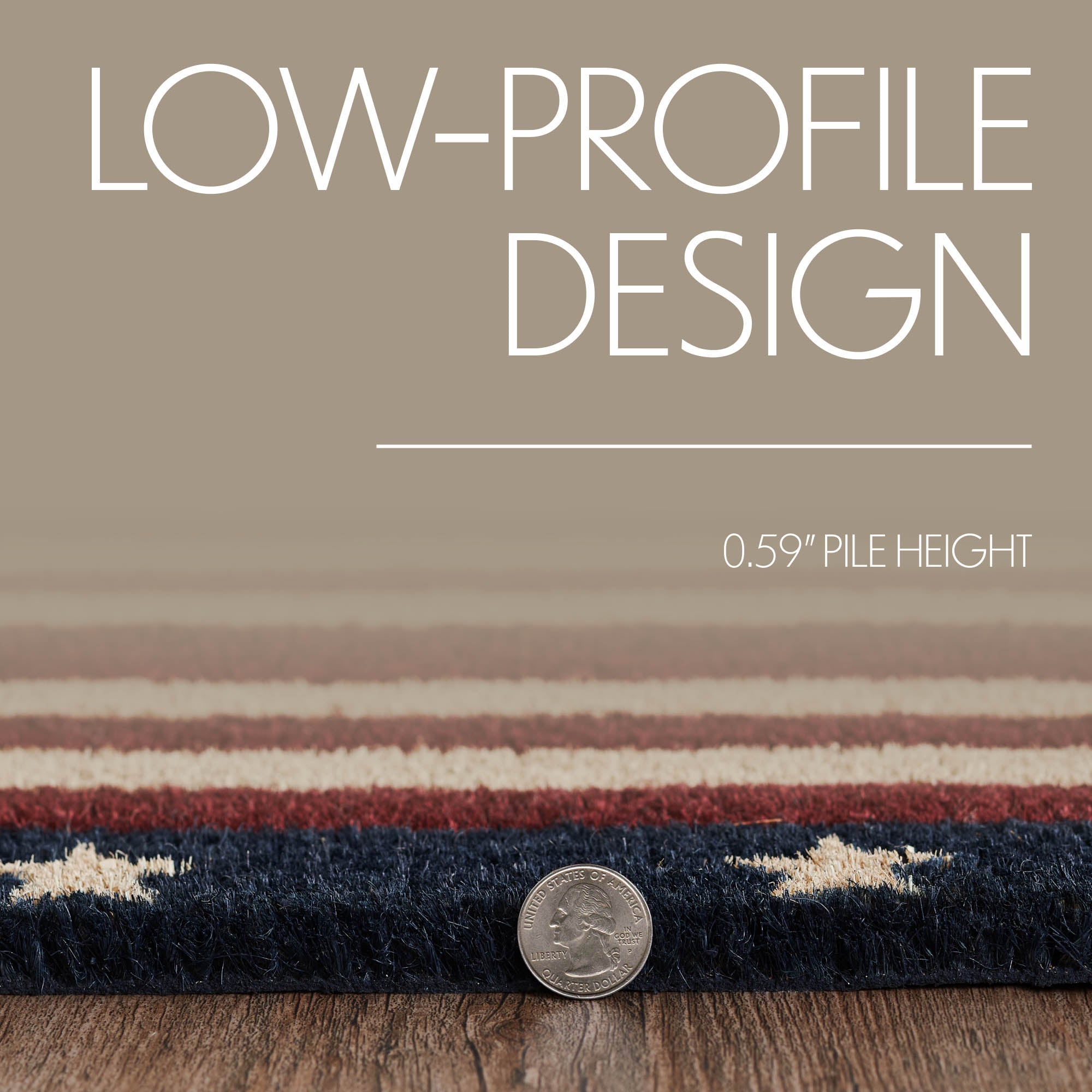 My Country Coir Rug Rect 20x30 SpadezStore