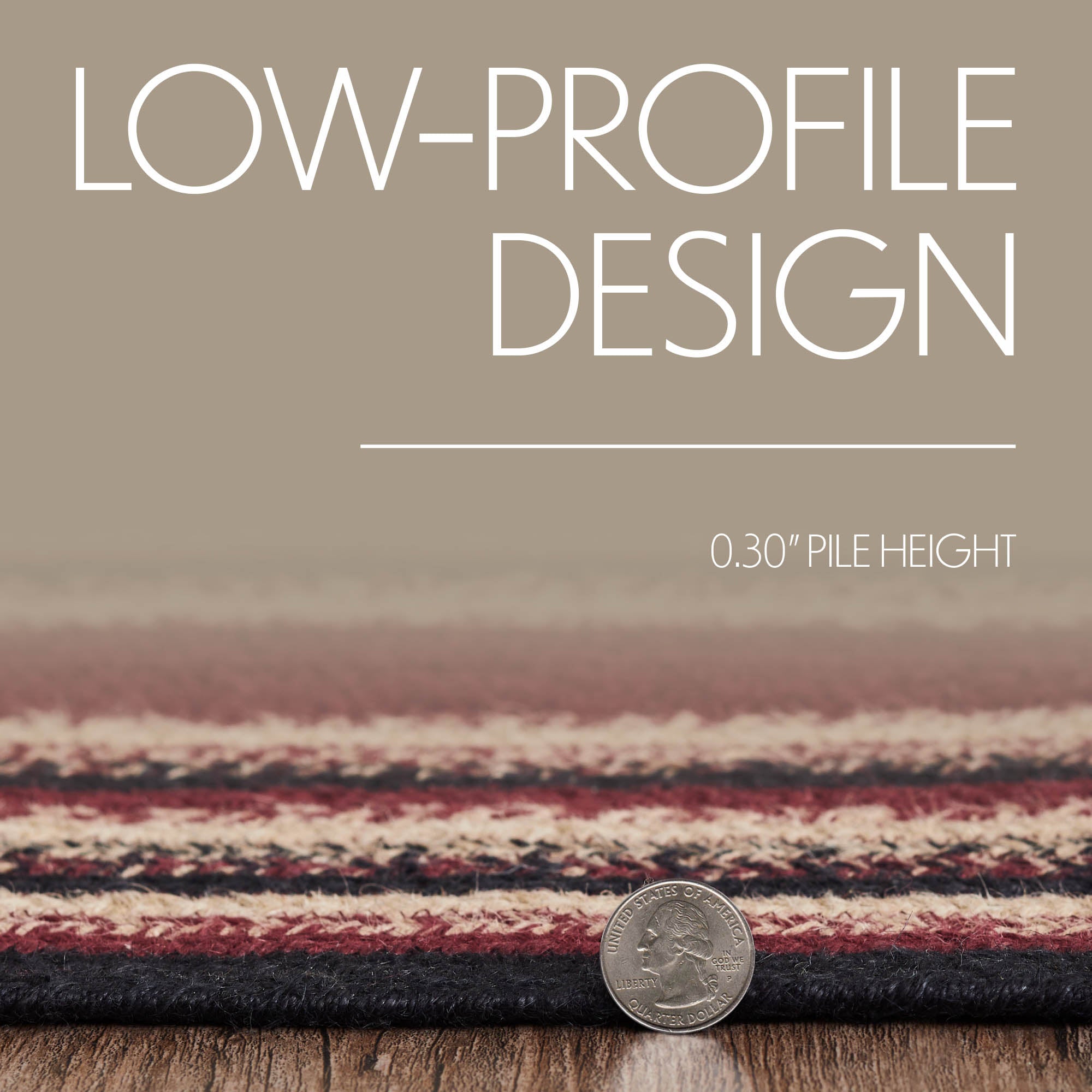 Connell Jute Rug Oval w/ Pad 48x72 SpadezStore