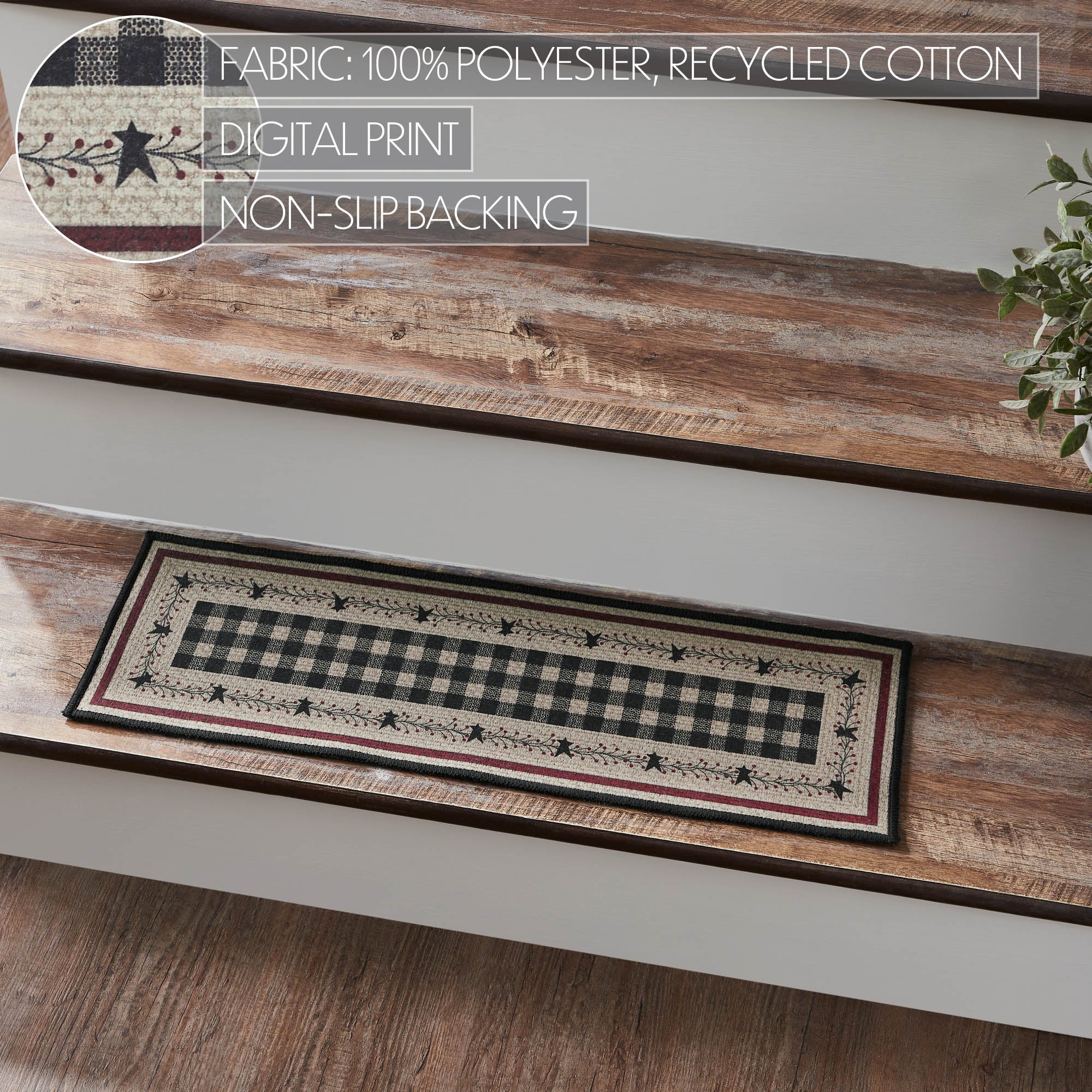 Pip Vinestar Indoor/Outdoor Stair Tread Rect Latex 8.5x27 SpadezStore