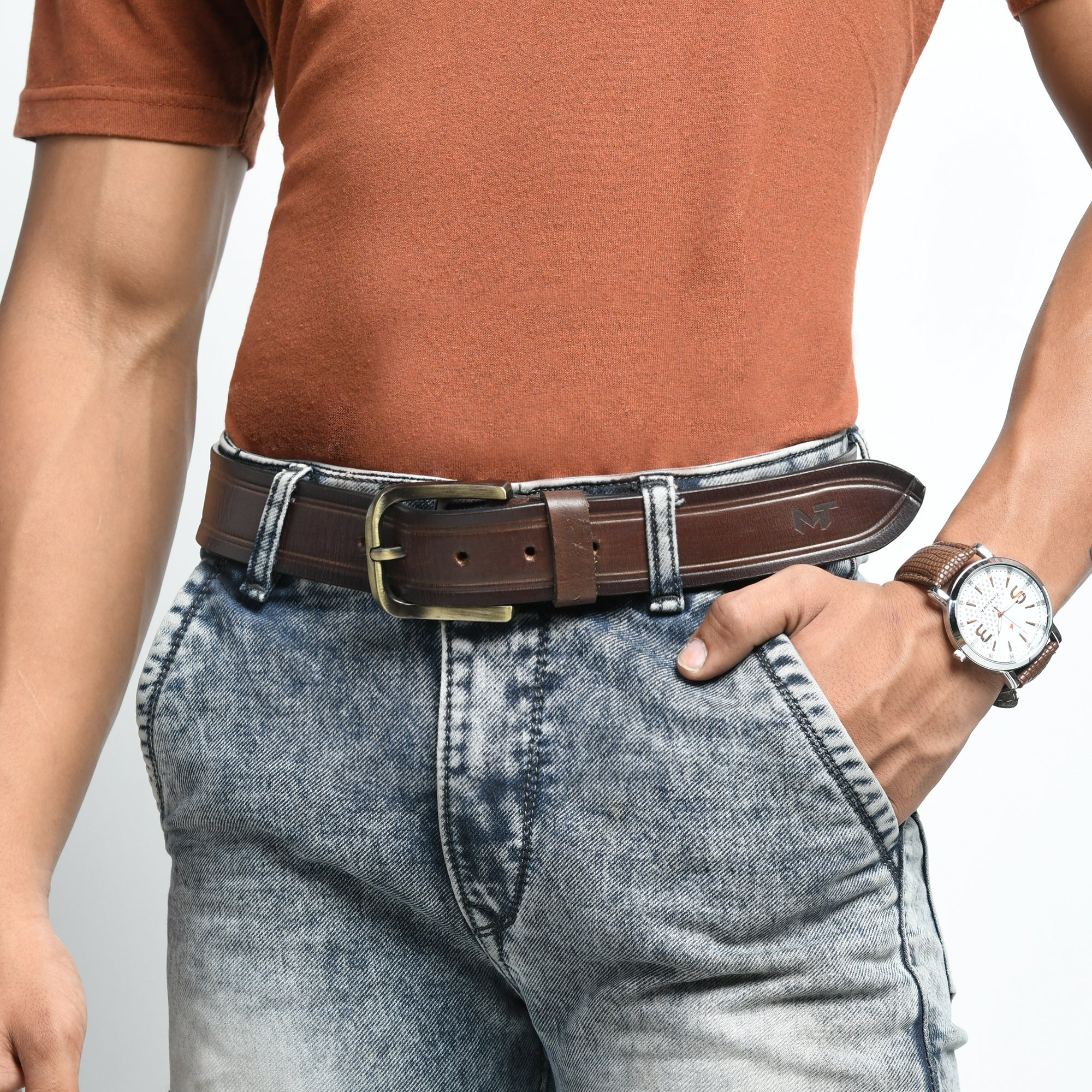 Classy Leather Bags Ranger Leather Belt for Men SpadezStore