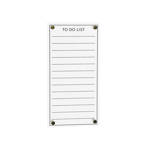 Acrylic Dry Erase To-Do List 13"H SpadezStore