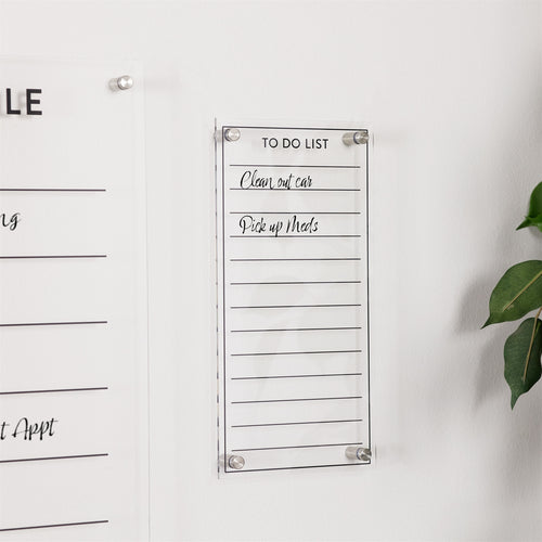 Acrylic Dry Erase To-Do List 13"H SpadezStore