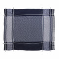 Blue Woven Cotton Geometric Throw SpadezStore