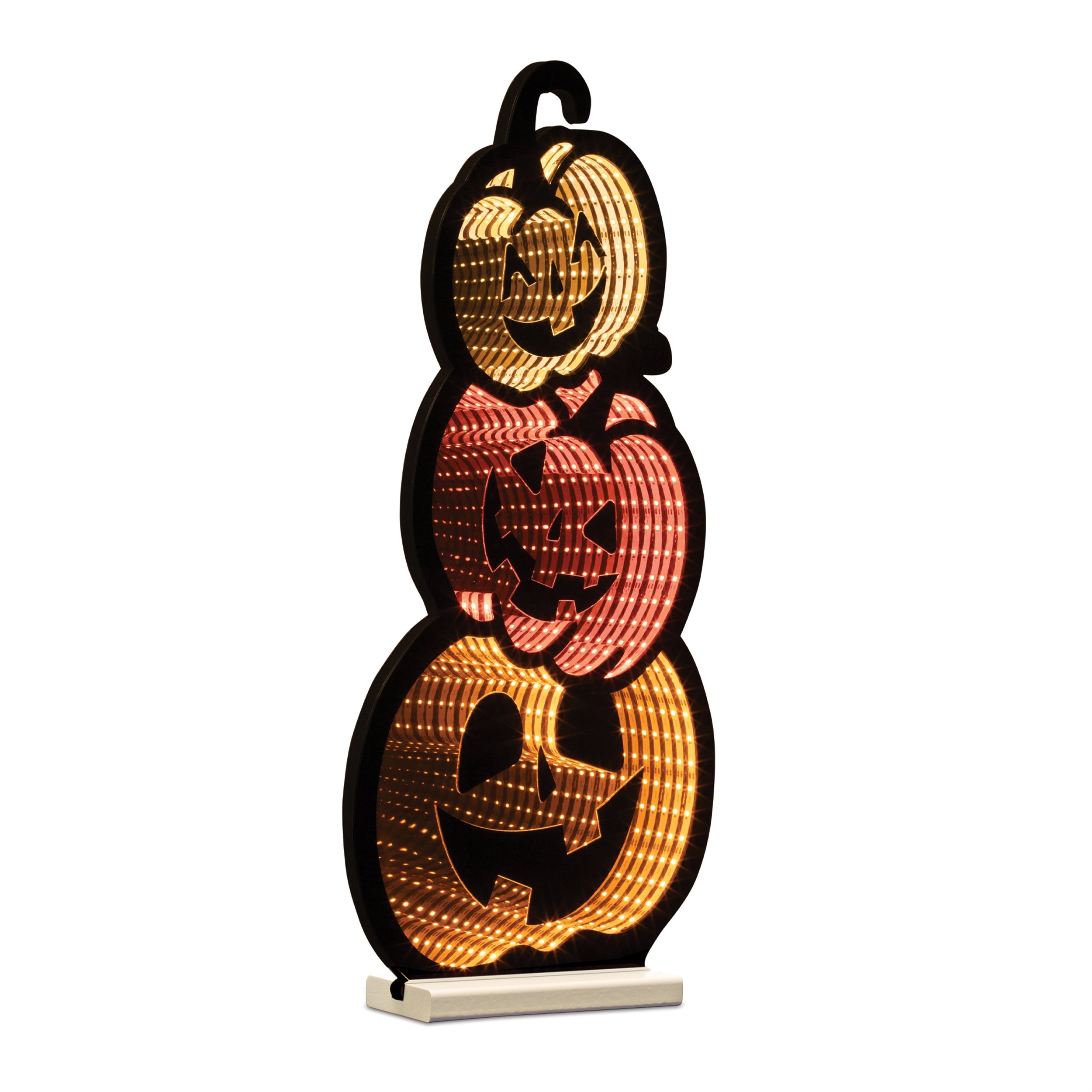 Triple Jack-o-Lantern Ekkolight 23"H SpadezStore