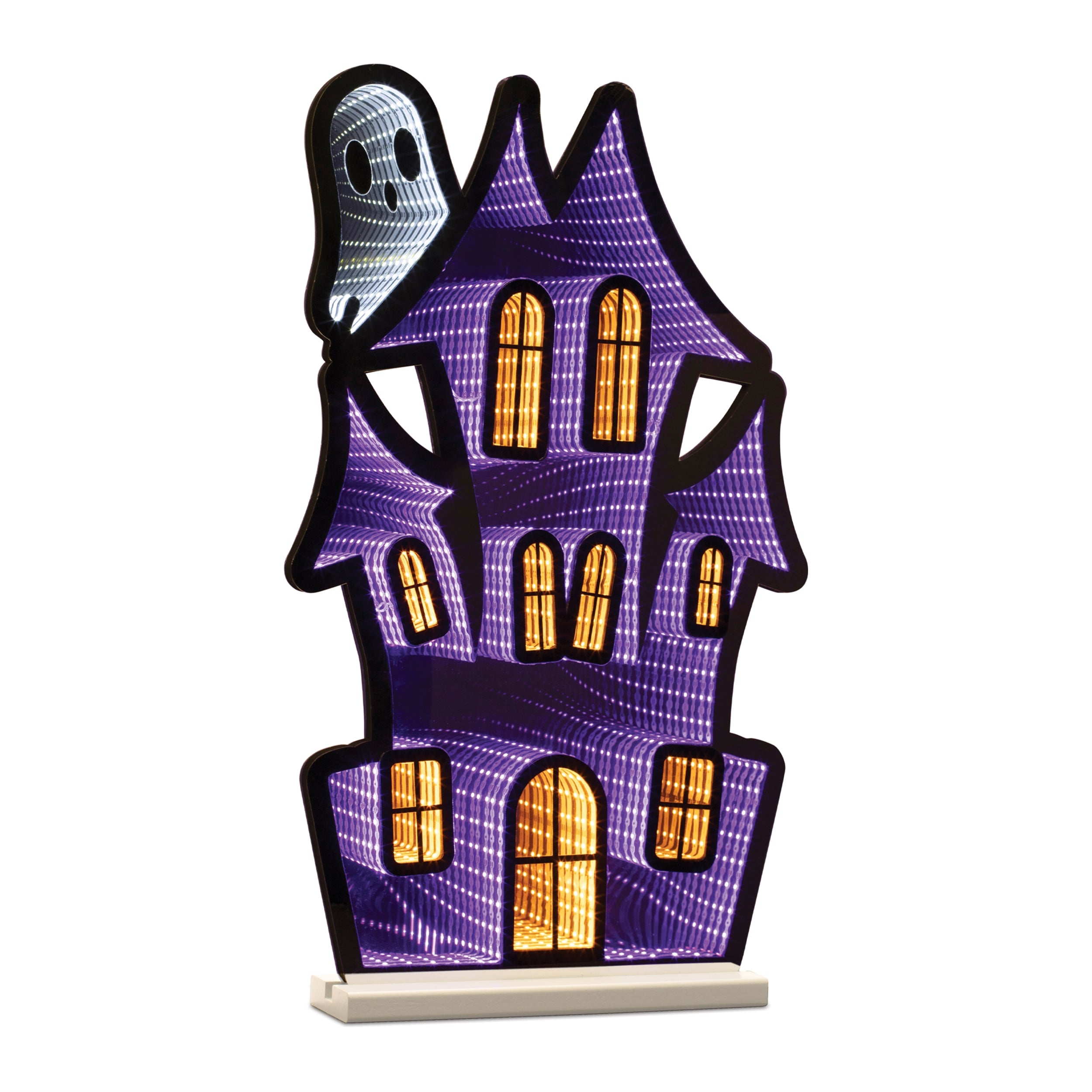 Haunted House w/Ghost Ekkolight 23.5"H SpadezStore