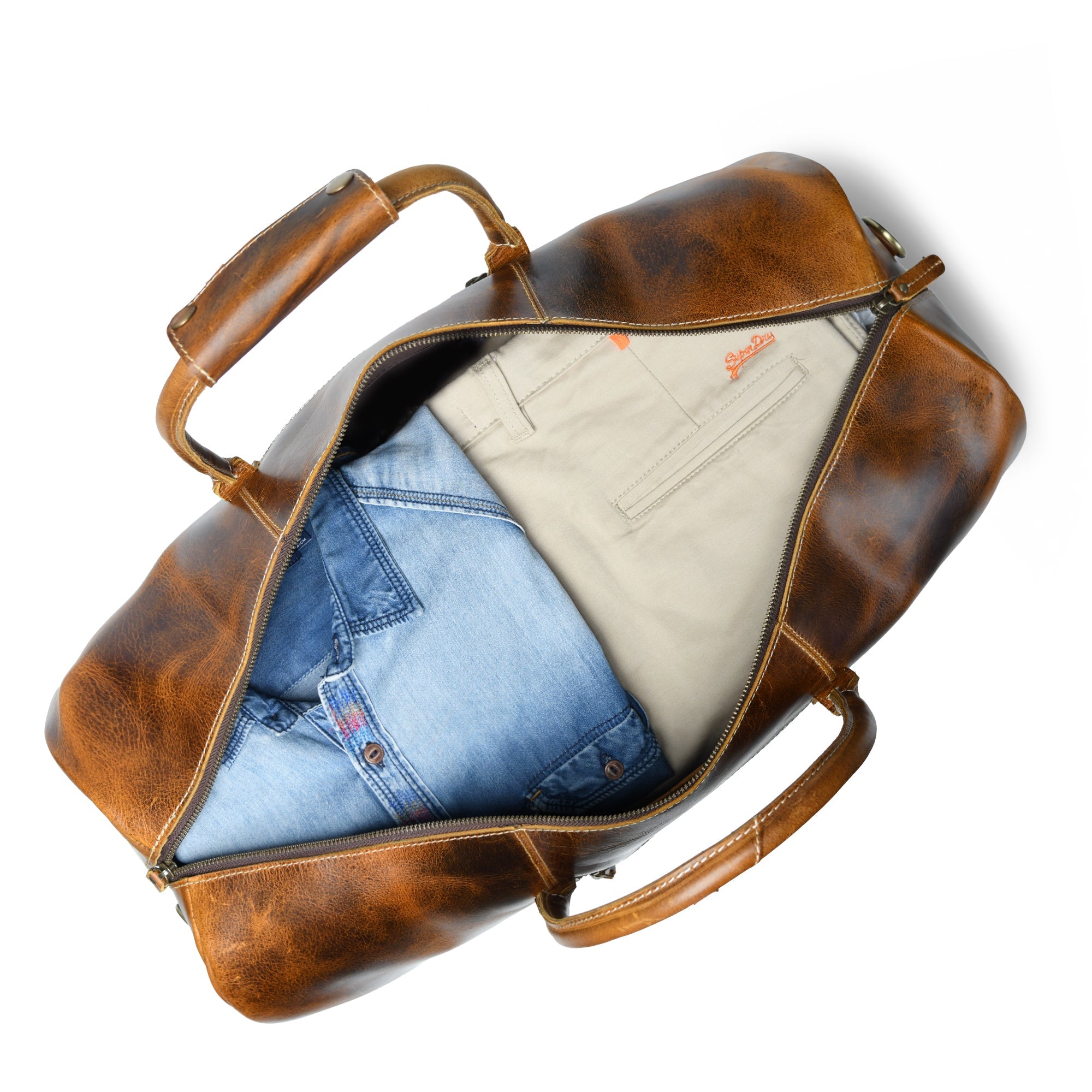 Classy Leather Bags The Buffalo Traveller- Caramel