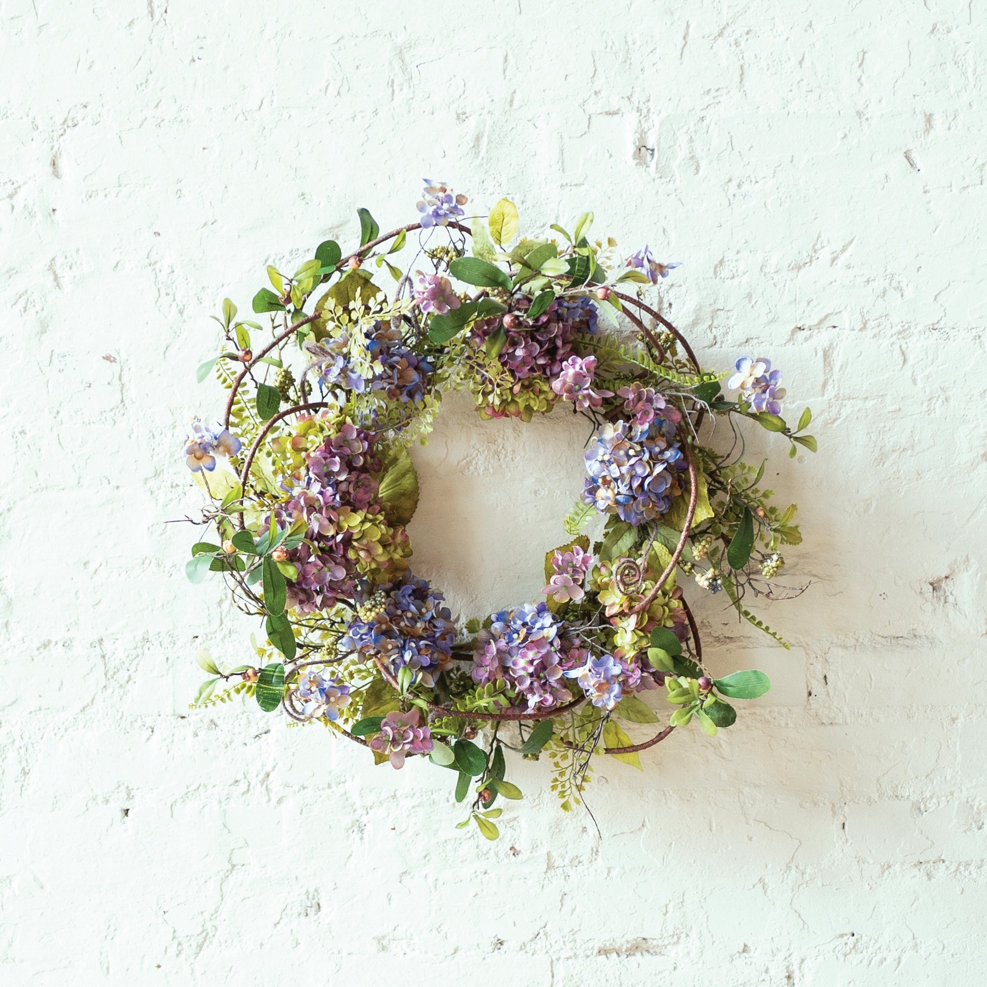 Hydrangea Floral Wreath - Thumbnail 2